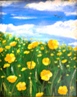 41 - Buttercups - Acrylic - Frank Rabin.JPG